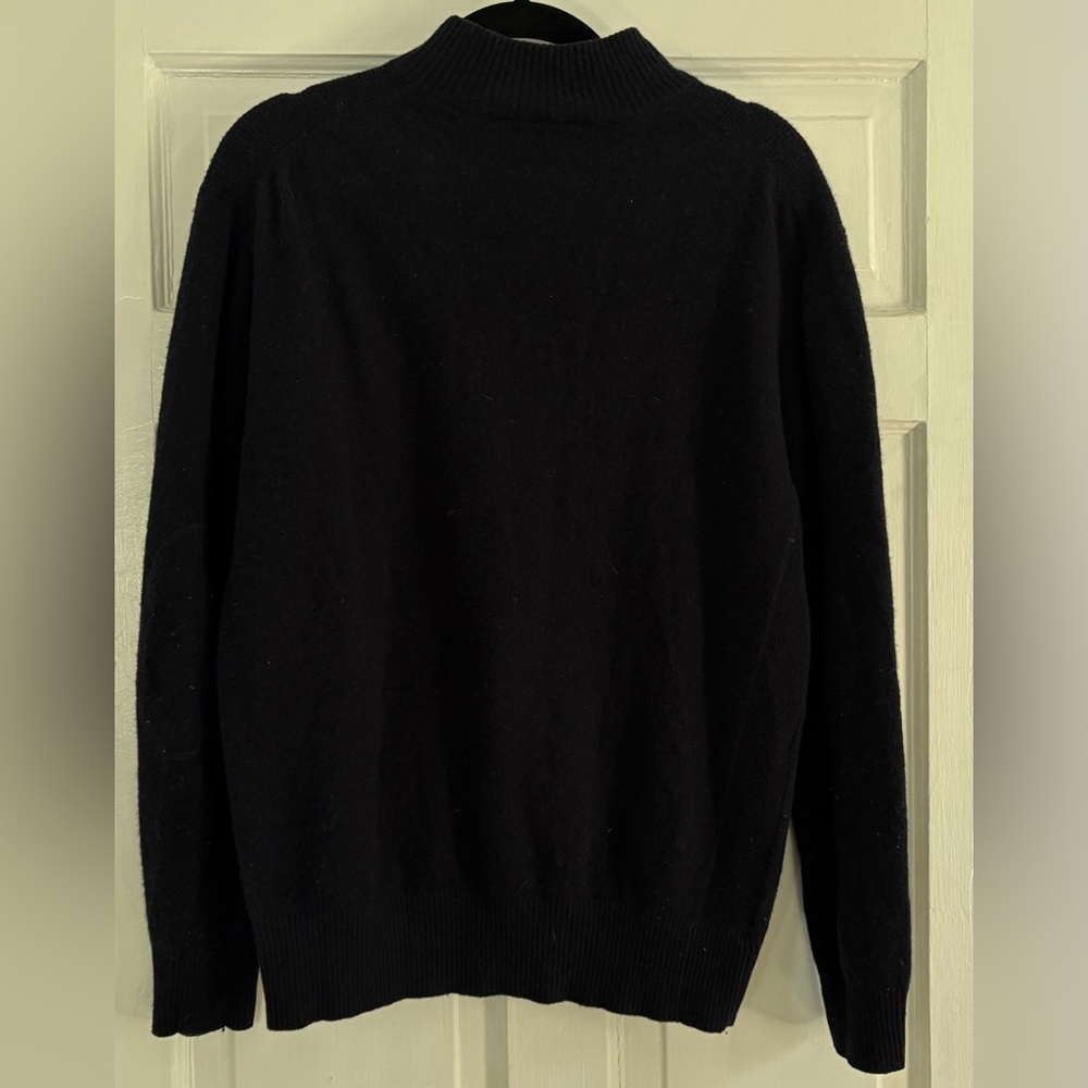 Navy Wool Sweater - Picture 3 of 4